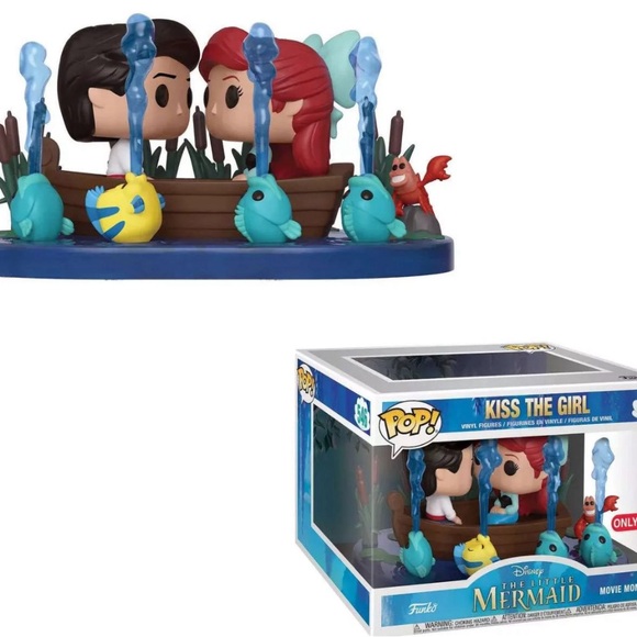 the little mermaid ‘kiss the girl’ funko pop movie moment